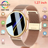 Γυναικείο έξυπνο ρολόι κλήσης Bluetooth 1,27 ιντσών AMOLED HD οθόνη υγείας Sport Fitness IP68 Αδιάβροχο Smartwatch Γυναικείο 2024