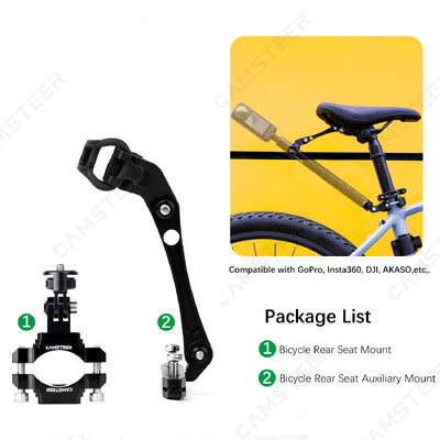 Camsteer 2024 Premium nosač za stražnje sjedalo bicikla za treću osobu za GoPro Max Hero 12 11 10 9 8 Insta360 X3 One X2 Rs DJI kamere