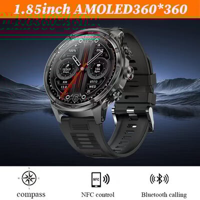 2024 m. Naujas V99 išmanusis laikrodis – 1,85 colio didelis ekranas.vyrams. Lauko sportas. LED žibintuvėlis. „Bluetooth“ skambinimas.710 mAh baterija.