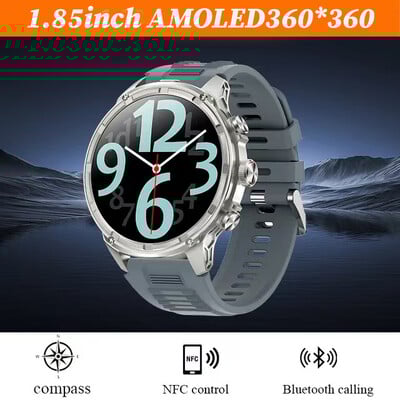 2024 m. Naujas V99 išmanusis laikrodis – 1,85 colio didelis ekranas.vyrams. Lauko sportas. LED žibintuvėlis. „Bluetooth“ skambinimas.710 mAh baterija.