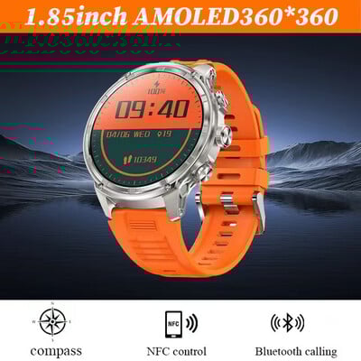 2024 m. Naujas V99 išmanusis laikrodis – 1,85 colio didelis ekranas.vyrams. Lauko sportas. LED žibintuvėlis. „Bluetooth“ skambinimas.710 mAh baterija.