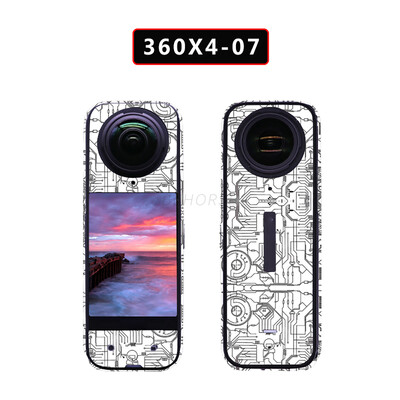 Autocolant PVC pentru Insta360 X4 Decalcomanii rezistente la zgârieturi Decorare Cadrul corpului Film de protecție pentru Accesorii pentru cameră Insta360 X4