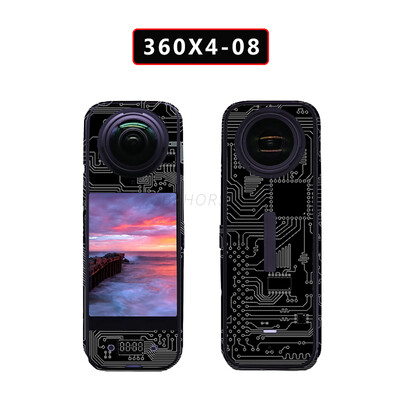 Autocolant PVC pentru Insta360 X4 Decalcomanii rezistente la zgârieturi Decorare Cadrul corpului Film de protecție pentru Accesorii pentru cameră Insta360 X4