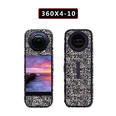 Autocolant PVC pentru Insta360 X4 Decalcomanii rezistente la zgârieturi Decorare Cadrul corpului Film de protecție pentru Accesorii pentru cameră Insta360 X4