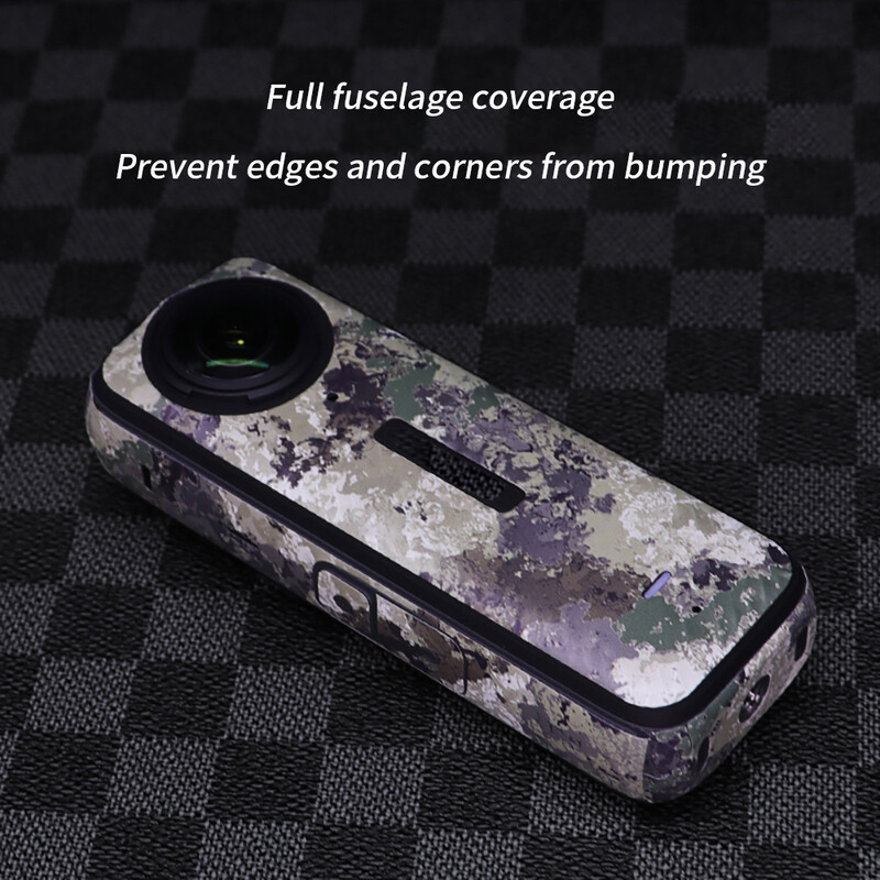 Autocolant PVC pentru Insta360 X4 Decalcomanii rezistente la zgârieturi Decorare Cadrul corpului Film de protecție pentru Accesorii pentru cameră Insta360 X4