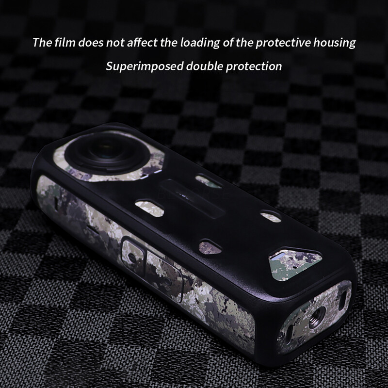 Autocolant PVC pentru Insta360 X4 Decalcomanii rezistente la zgârieturi Decorare Cadrul corpului Film de protecție pentru Accesorii pentru cameră Insta360 X4