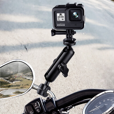 Metalni motocikl Držač kamere za bicikl Upravljač Nosač za montažu zrcala za bicikl za GoPro Hero 9 8 10 Telefon Akcijska kamera Dodaci