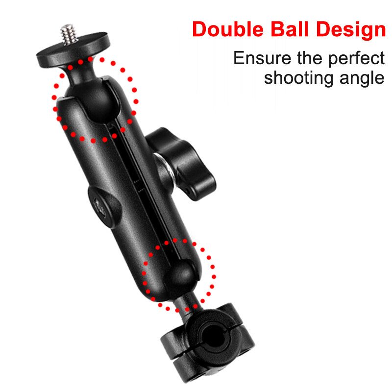 Метален мотоциклет Държач за камера за велосипед Кормило Огледало Монтиране на велосипед Скоба за GoPro Hero 9 8 10 Телефон Аксесоари за екшън камера