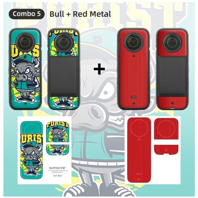 Crtana naljepnica za kameru otpornu na ogrebotine Insta360 ONE X2/X3, PVC vodootporna zaštitna folija za dodatnu opremu Insta 360 ONE X2