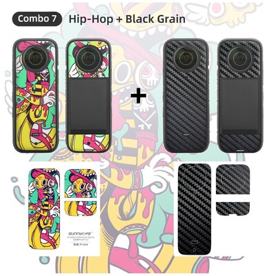 Crtana naljepnica za kameru otpornu na ogrebotine Insta360 ONE X2/X3, PVC vodootporna zaštitna folija za dodatnu opremu Insta 360 ONE X2