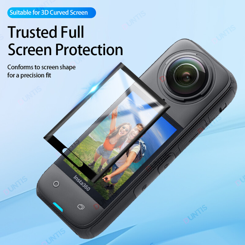 Протектор за екран за Insta360 X4 3D извит протектор за екран за Insta 360 X4 Ultra-HD защитно фолио с пълно покритие (не е стъкло)