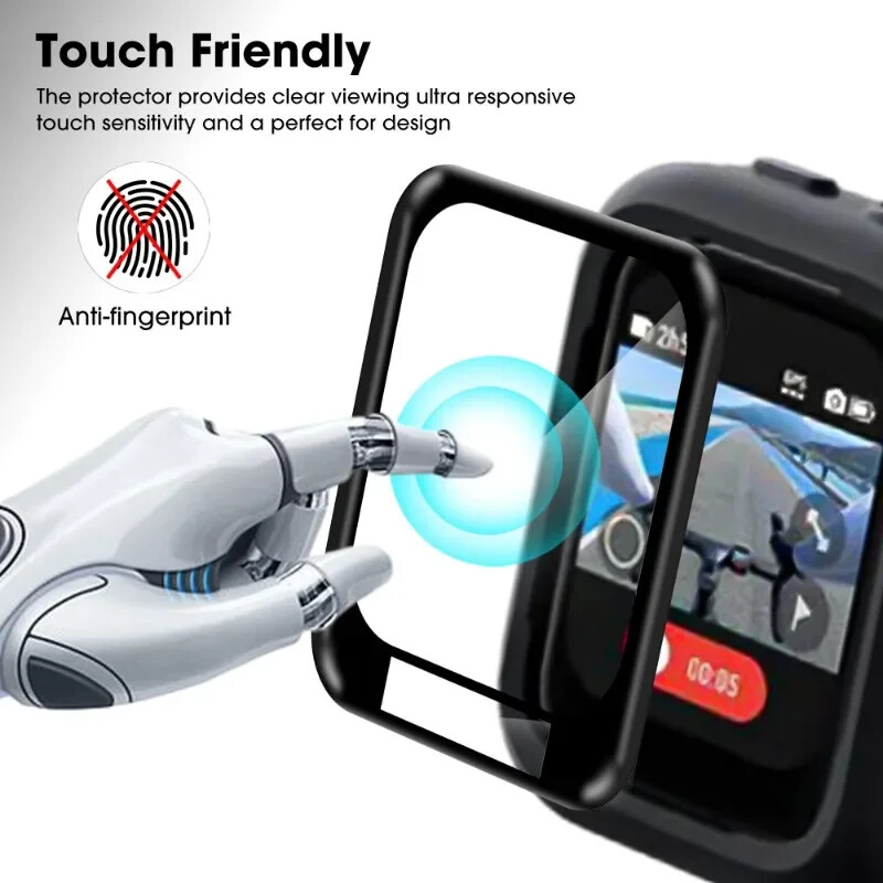 3D zakrivljena folija pune pokrivenosti za Insta360 GPS Preview Remote Clear Screen Protector Ultra tanka meka folija za kućne ljubimce za Insta 360 GPS