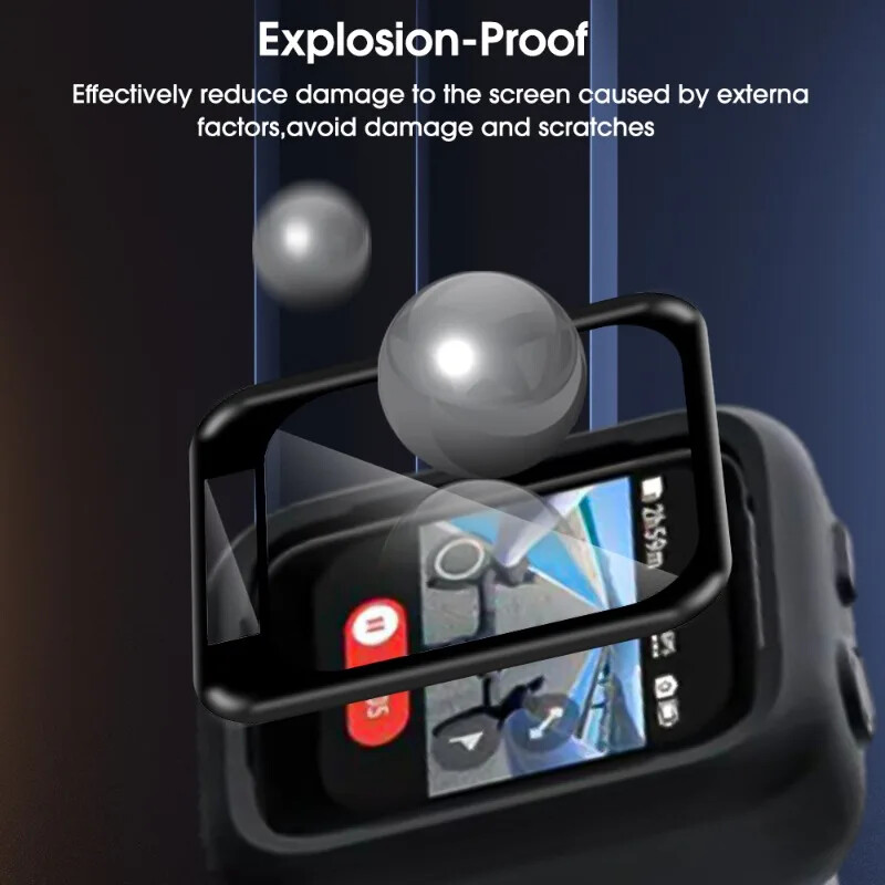 3D zakrivljena folija pune pokrivenosti za Insta360 GPS Preview Remote Clear Screen Protector Ultra tanka meka folija za kućne ljubimce za Insta 360 GPS