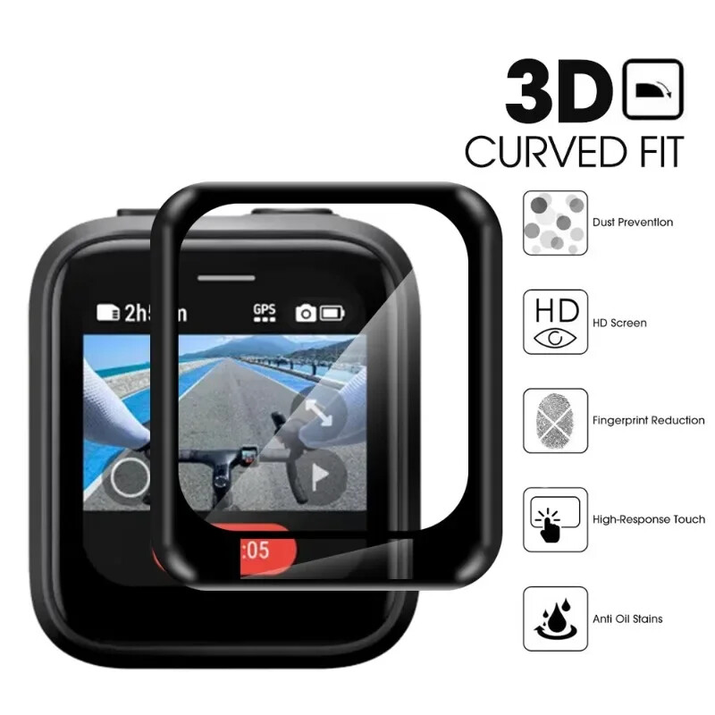 3D zakrivljena folija pune pokrivenosti za Insta360 GPS Preview Remote Clear Screen Protector Ultra tanka meka folija za kućne ljubimce za Insta 360 GPS