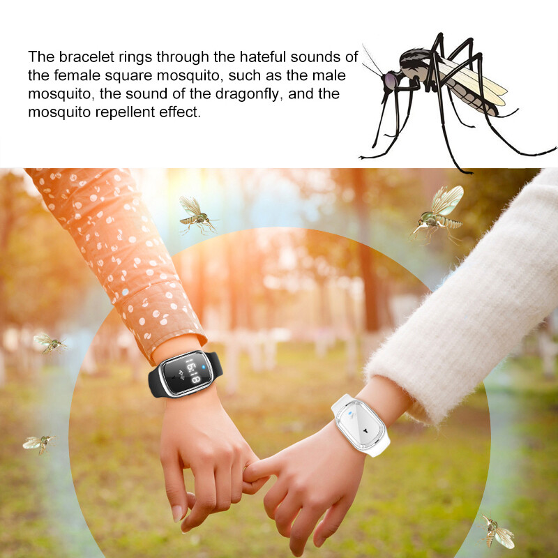 Ultrazvukové repelentné náramky M2 vhodné pre tehotné ženy, deti, módne inteligentné hodinky, horolezectvo, kempery