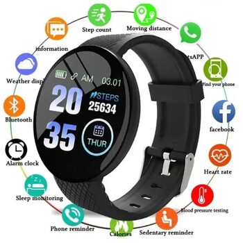 Πραγματικό Βηματόμετρο Smart Watch Rate Smartwatch Fitness Tracker Αθλητικό Βραχιόλι Ανδρικό Γυναικείο