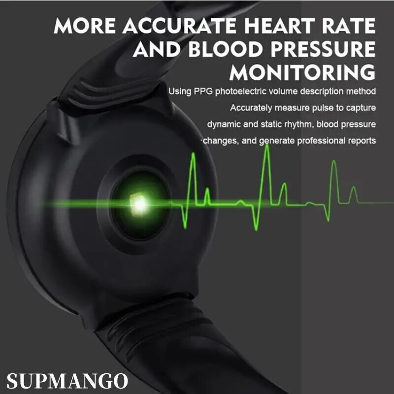 Tõeline sammulugeja nutikell Rate Smartwatch Fitness Tracker Vererõhu mõõtmine Sport Käevõru Mehed Naised