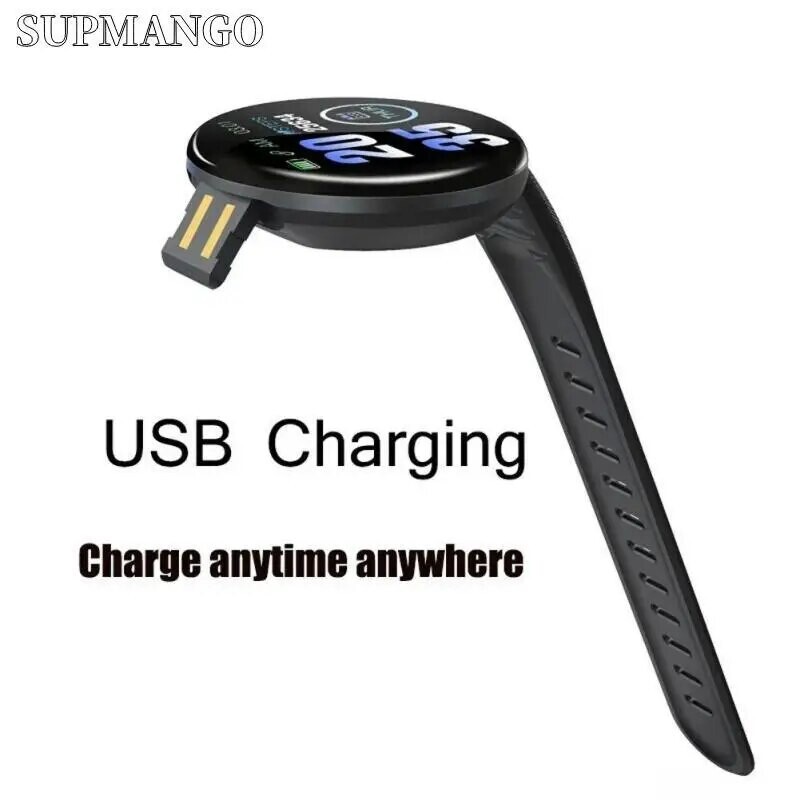 Tõeline sammulugeja nutikell Rate Smartwatch Fitness Tracker Vererõhu mõõtmine Sport Käevõru Mehed Naised