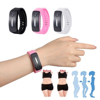 Βραχιόλι 1PC Practical Ultrasonic Body Shape Wristband Έξυπνο μαγνητικό λεμφικό βραχιόλι αποτοξίνωσης καρδιόμετρα γυμναστικής