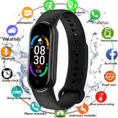 Smart Watch Band 6 Fitness karkötő M6 pulzusmérő vérnyomásmérő Okosóra Férfi Női Gyerek Smart Band Huawei Xiaomi