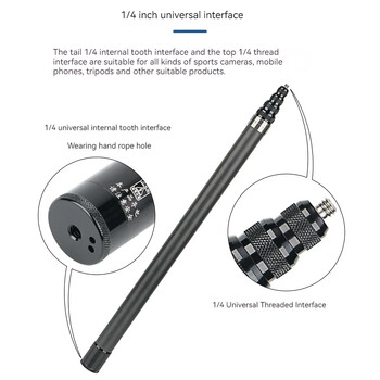 Invisible Extended Edition Selfie Stick Scalable Monopod for Insta360 X2 X3 Accessories for GoPro 12 11 10 9 8 Stick Tripod