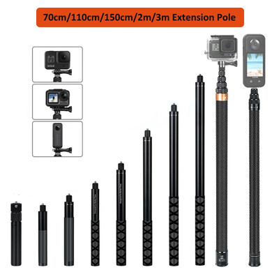 Invisible Extended Edition Selfie Stick skálázható monopod Insta360 X2 X3-hoz Tartozékok GoPro 12 11 10 9 8 Stick állványhoz