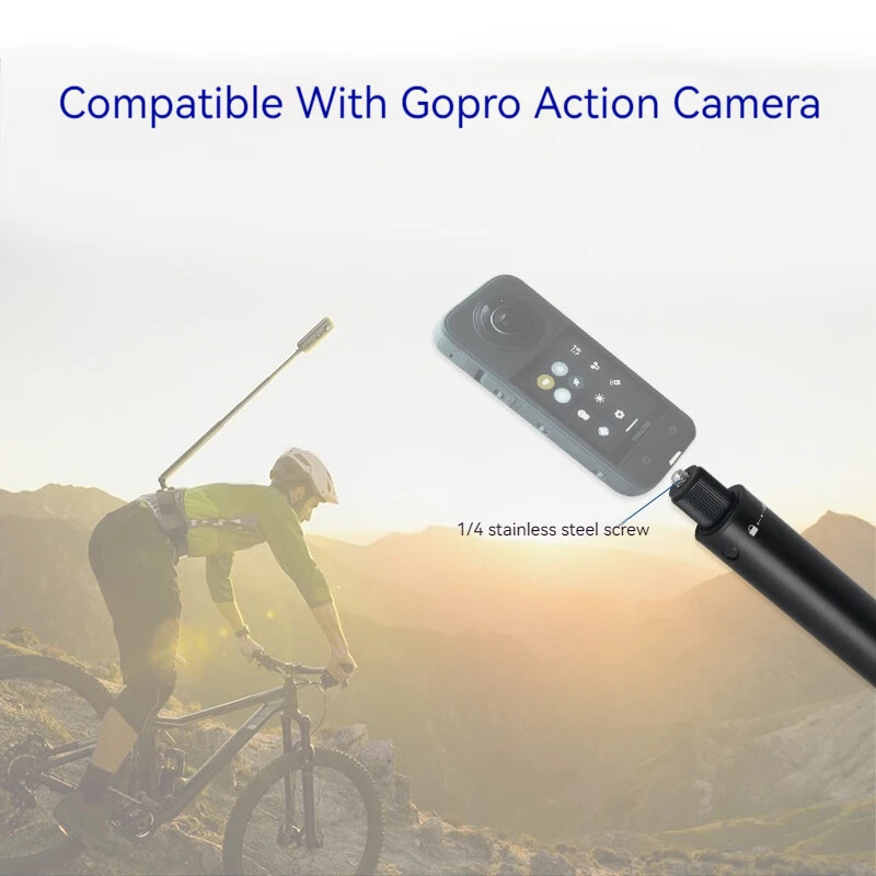 Invisible Extended Edition Selfie Stick skaleeritav monopod Insta360 X2 X3 jaoks Tarvikud GoPro 12 11 10 9 8 Stick Statiivi jaoks