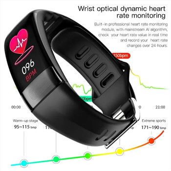 P11 Plus Smart Bracelet Smartwatch Ekg Smart Wristband Αδιάβροχο Δραστηριότητες Ιατρικό Smartband Βραχιόλι γυμναστικής για άνδρες