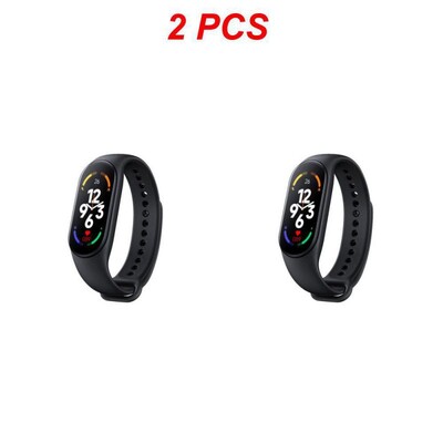 1–5 vnt. išmanioji apyrankė „Mi Band 7“ didelis ekranas, širdies ritmas, kraujospūdis, kraujo deguonis, IP67, vandeniui atsparus dinaminis ciferblatas