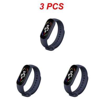 1–5 vnt. išmanioji apyrankė „Mi Band 7“ didelis ekranas, širdies ritmas, kraujospūdis, kraujo deguonis, IP67, vandeniui atsparus dinaminis ciferblatas