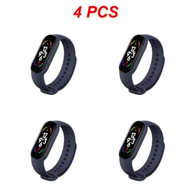 1–5 vnt. išmanioji apyrankė „Mi Band 7“ didelis ekranas, širdies ritmas, kraujospūdis, kraujo deguonis, IP67, vandeniui atsparus dinaminis ciferblatas