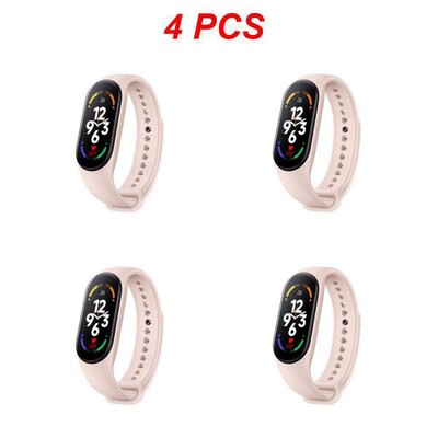 1–5 vnt. išmanioji apyrankė „Mi Band 7“ didelis ekranas, širdies ritmas, kraujospūdis, kraujo deguonis, IP67, vandeniui atsparus dinaminis ciferblatas