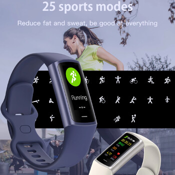 Νέο Fitness Bracelet Tracker για Άντρες Γυναικεία Sport Smart Bracelet Band Αδιάβροχο Connected Tracker Smartwatch για Xiaomi Huawei