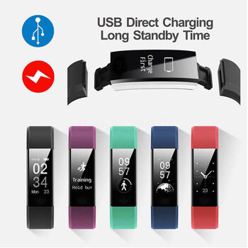 ID115 PLUS Smart Sports Bracelet Bluetooth Wristband Παρακολούθηση καρδιακού παλμού Ρολόι ζώνης παρακολούθησης φυσικής κατάστασης για τηλέφωνα IOS Android