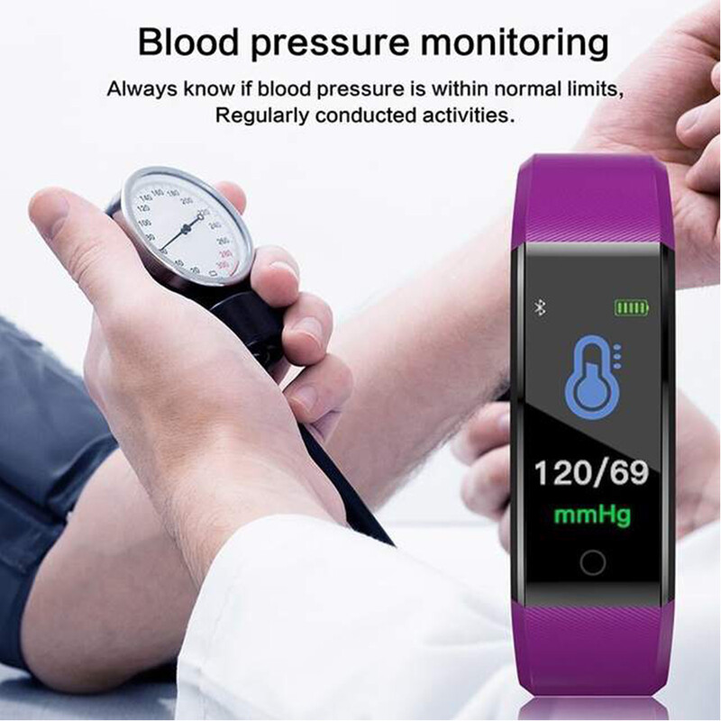 ID115 PLUS Bratara sport inteligenta Bratara Bluetooth Monitor de ritm cardiac Tracker Fitness Ceas cu banda pentru telefoane IOS Android