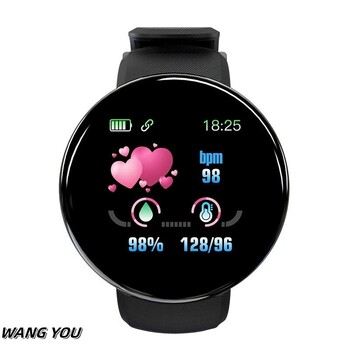 Έξυπνο ρολόι Real Stepcount Smartwatch Βραχιόλι καρδιακών παλμών Πιεσόμετρο Fitness Sport Smartband για IOS Android