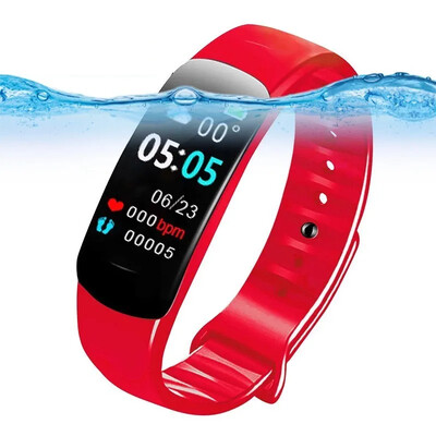 Ceas inteligent C1Plus bărbați femei Bluetooth numărare pași brățară sport Tracker fitness ritm cardiac tensiune arterială somn
