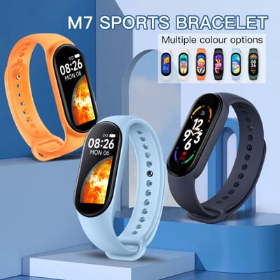 Fitness Tracker Okos karkötő Gyermek Vérnyomás Sport Csuklóórák Pulzusszám Okospánt Mi Band 7 Karóra Okosóra