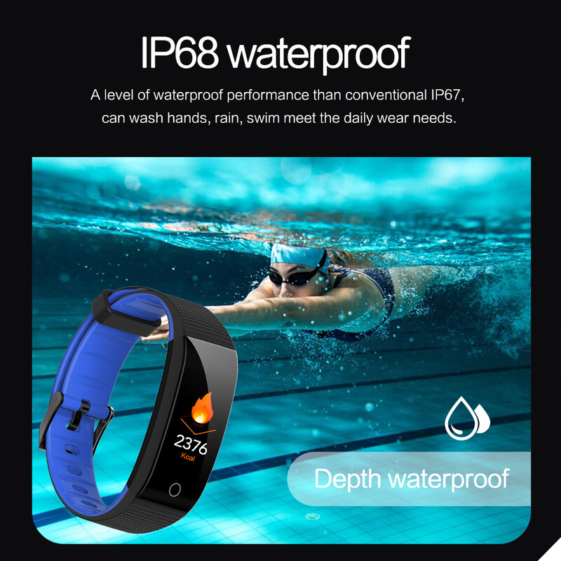 CB501H Športový inteligentný náramok Monitor srdcovej frekvencie Informácie Oznámenie Inteligentné hodinky Fitness Tracker Vodotesný inteligentný náramok IP68