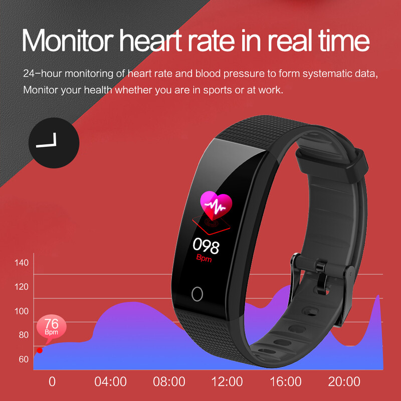 CB501H Športový inteligentný náramok Monitor srdcovej frekvencie Informácie Oznámenie Inteligentné hodinky Fitness Tracker Vodotesný inteligentný náramok IP68