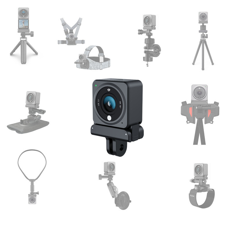 Adaptor magnetic cu două gheare Accesorii pentru camera de acțiune din aliaj de aluminiu pentru Adaptor DJI OSMO Action 5 Pro Action 3 Action 4