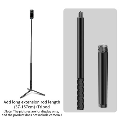 Pentru Insta360 X4 X3 / ONE X2 Stick selfie invizibil Pentru insta 360 unul x 3 Accesorii Trepied tijă extensie