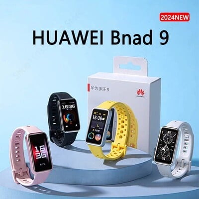 2024-es új eredeti HUAWEI Band 9 Smart karkötő 1,47 hüvelykes AMOLED képernyő Pulzusszám 2 hetes akkumulátor-élettartam Smartband