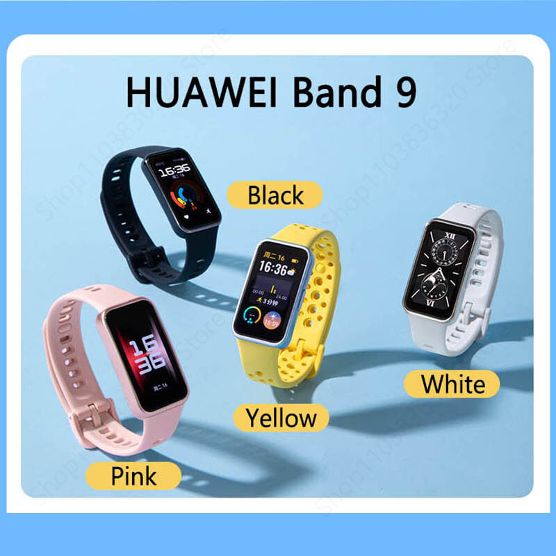 2024 Нова оригинална смарт гривна HUAWEI Band 9 1.47'' AMOLED екран Сърдечен ритъм 2 седмици живот на батерията Smartband