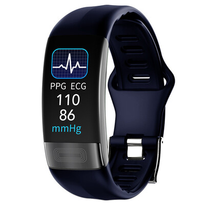 EKG+PPG Smart Wristband Fitness Tracker nőknek Férfi Kalória Vérnyomás Vízálló Sport Okospántos Egészségügyi Okosóra