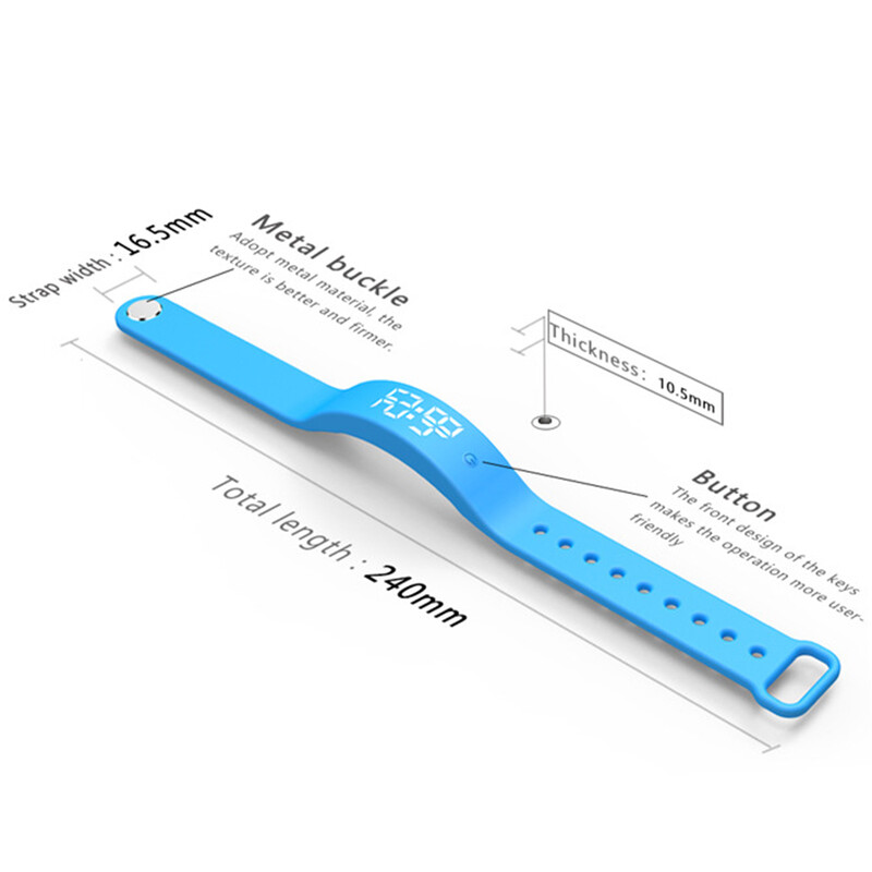LED digitalna pametna narukvica, monitor, termometar, vibracija, alarm, narukvica, pametna narukvica, vodootporna pametna narukvica za studente