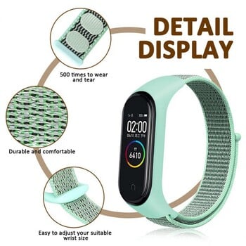 Nylon Strap For Xiaomi Mi Band 4/5/6/7 Bracelet Wristband Sports Breathable Bracelet For Miband 4/5/6/7 Ανταλλακτικό λουράκι Correa