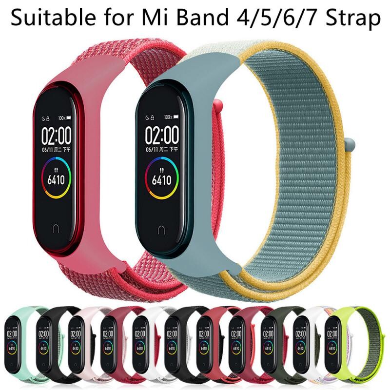 Najlonski remen za Xiaomi Mi Band 4/5/6/7 Narukvica Narukvica Sportska prozračna narukvica za Miband 4/5/6/7 Zamjenski Correa remen