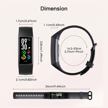 Amoled Smart Watch for Man Women 2023 Fitness Bracelet Sport Band Αδιάβροχο Connected Tracker Smartwatch