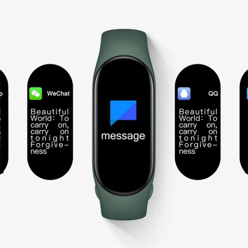 Mi Band 8 Pametna narukvica Otkucaji srca Kisik u krvi Sportski sat Vodootporna elektronička narukvica Fitnes